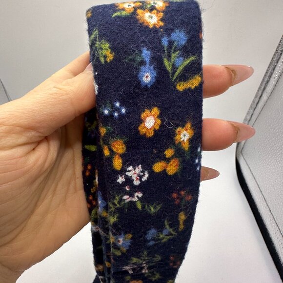 Original Penguin Floral Wool Tie - Navy Blue with Colorful Floral Print - Picture 8 of 10